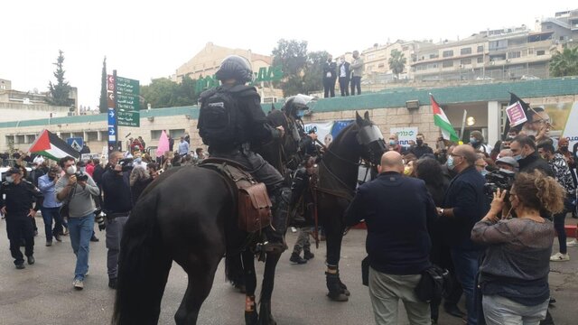 حمله-پلیس-رژیم-صهیونیستی-به-فلسطینی-های-معترض-به-سفر-نتانیاهو-به-ناصره