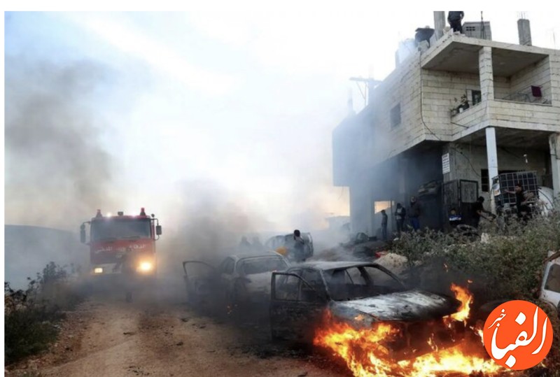 نظامیان-صهیونیست-بازار-رام-الله-را-به-آتش-کشیدند
