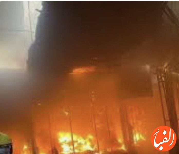 آتش-سوزی-گسترده-در-جنوب-بغداد